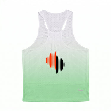 Regata Run Menta / Branco - costas