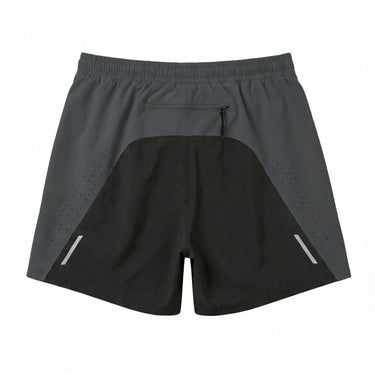 Shorts Run Lite Cinza Escuro / Preto - costas