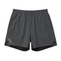 Shorts Run Lite Cinza Escuro / Preto - frente